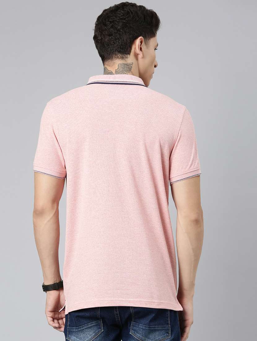men polo neck plain t-shirt - 21518263 - Standard Image - 2