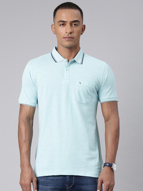 men polo neck plain t-shirt - 21518265 -  Standard Image - 0