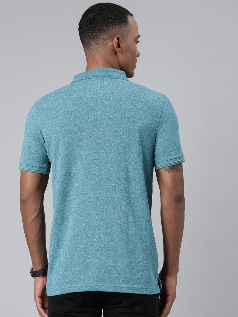 men polo neck plain t-shirt - 21518266 - Standard Image - 2