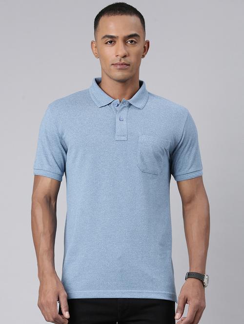 men polo neck plain t-shirt - 21518267 - Standard Image - 0