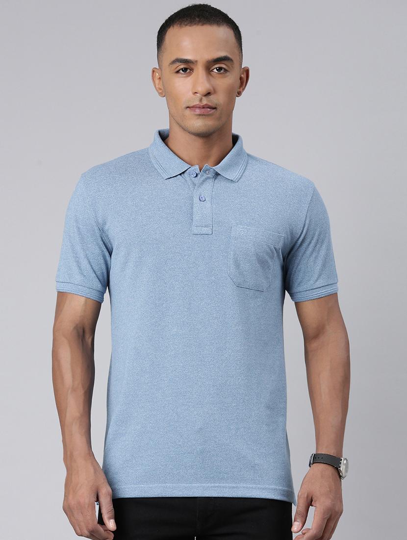 men polo neck plain t-shirt - 21518267 - Zoom Image - 0