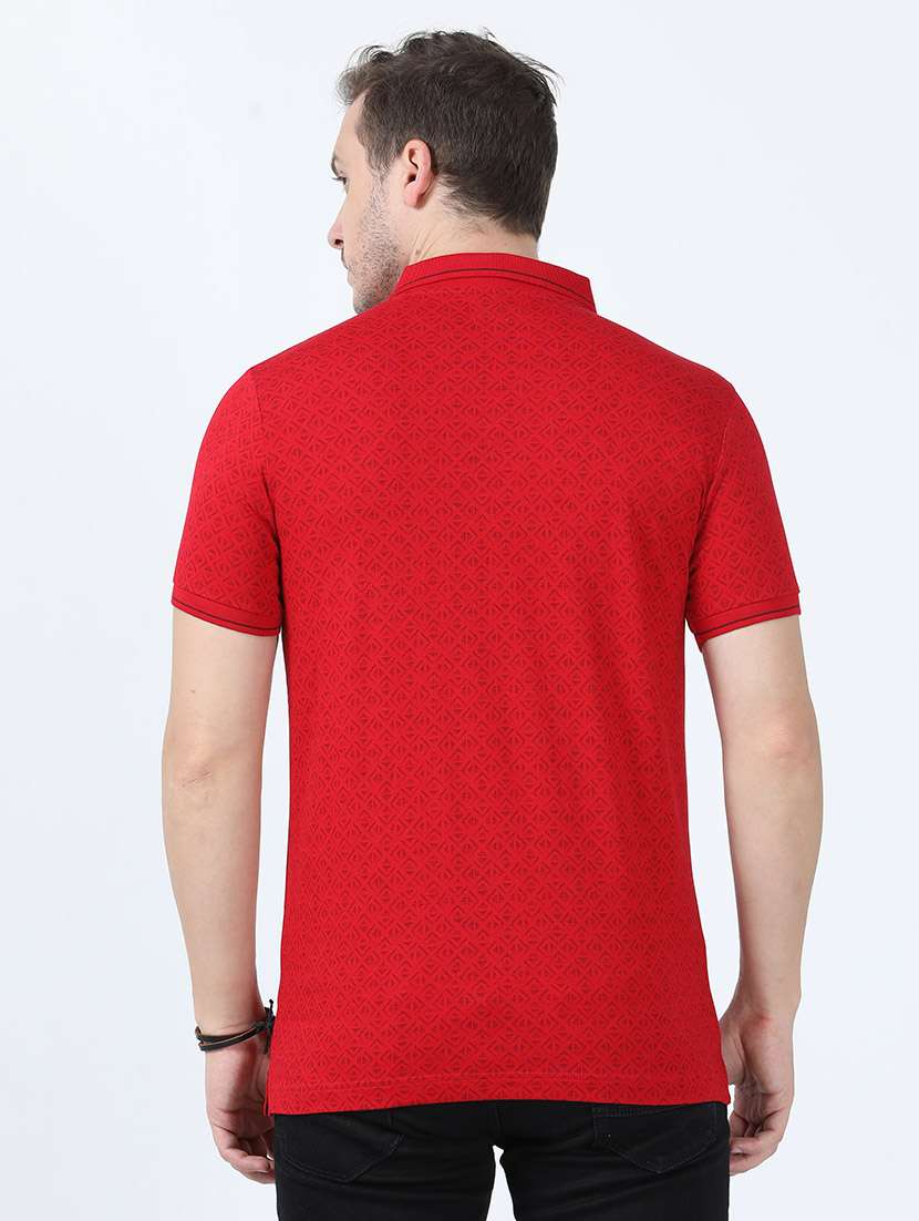 men polo neck all over print t-shirt - 21518371 -  Standard Image - 2