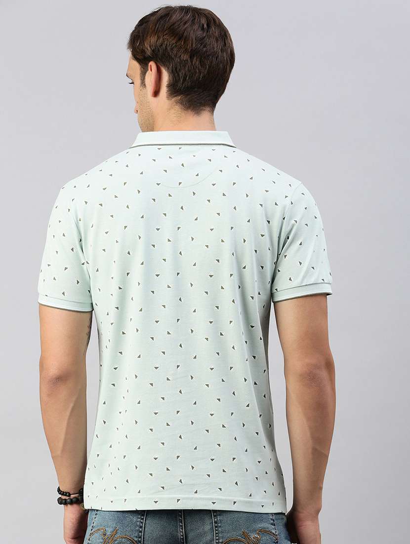 men polo neck all over print t-shirt - 21518386 -  Standard Image - 2