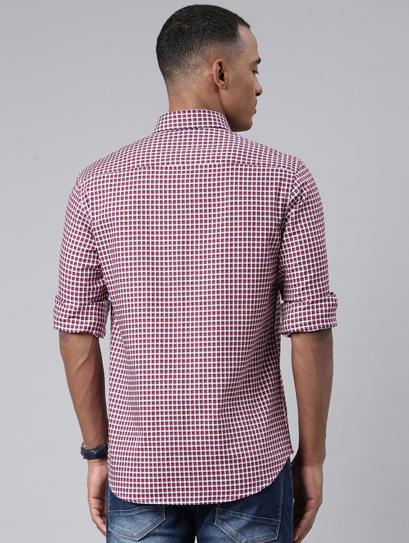 men collared checks casual shirt - 21518447 - Standard Image - 2