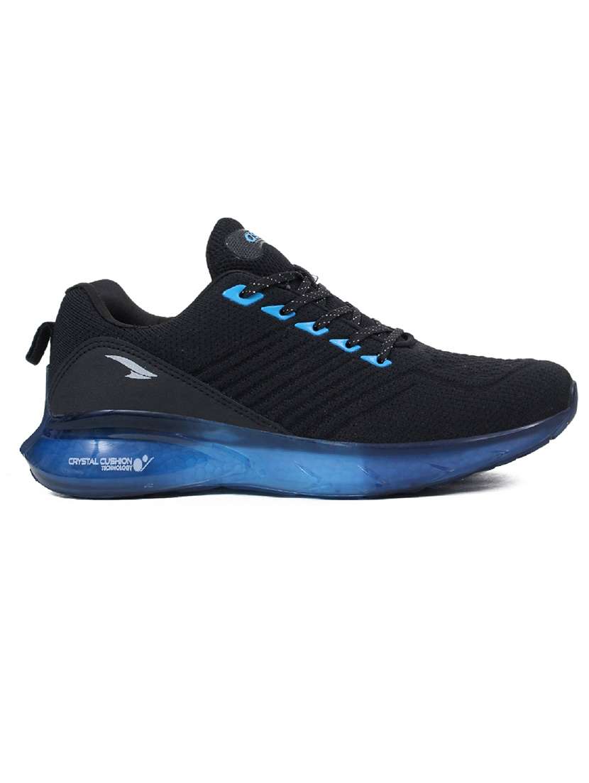 men navy blue solid lace up sport shoe - 21518508 -  Standard Image - 2