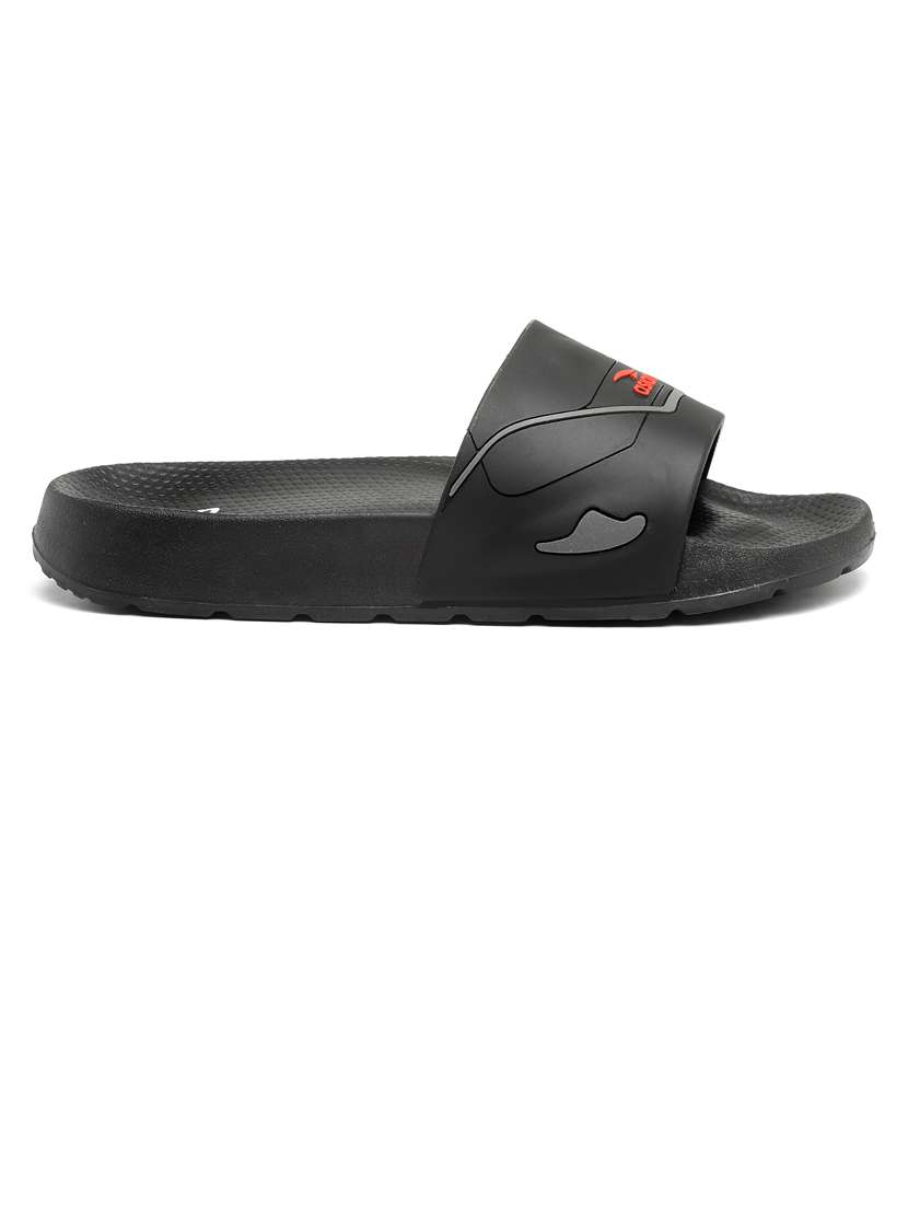 men black open toe slider - 21518758 -  Standard Image - 2