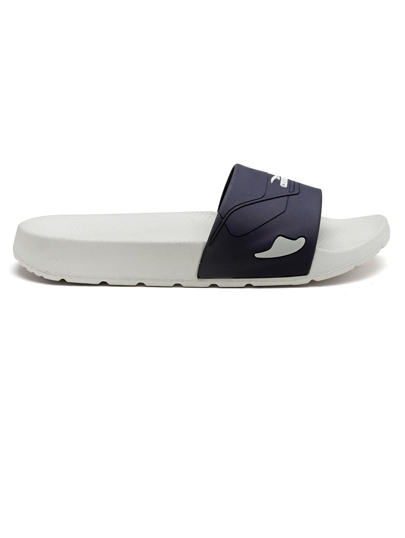 men blue open toe slider - 21518761 - Standard Image - 2
