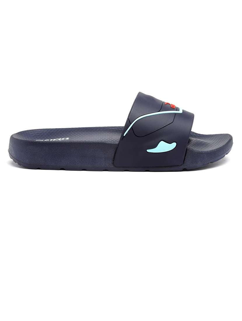 men blue open toe slider - 21518762 -  Standard Image - 2