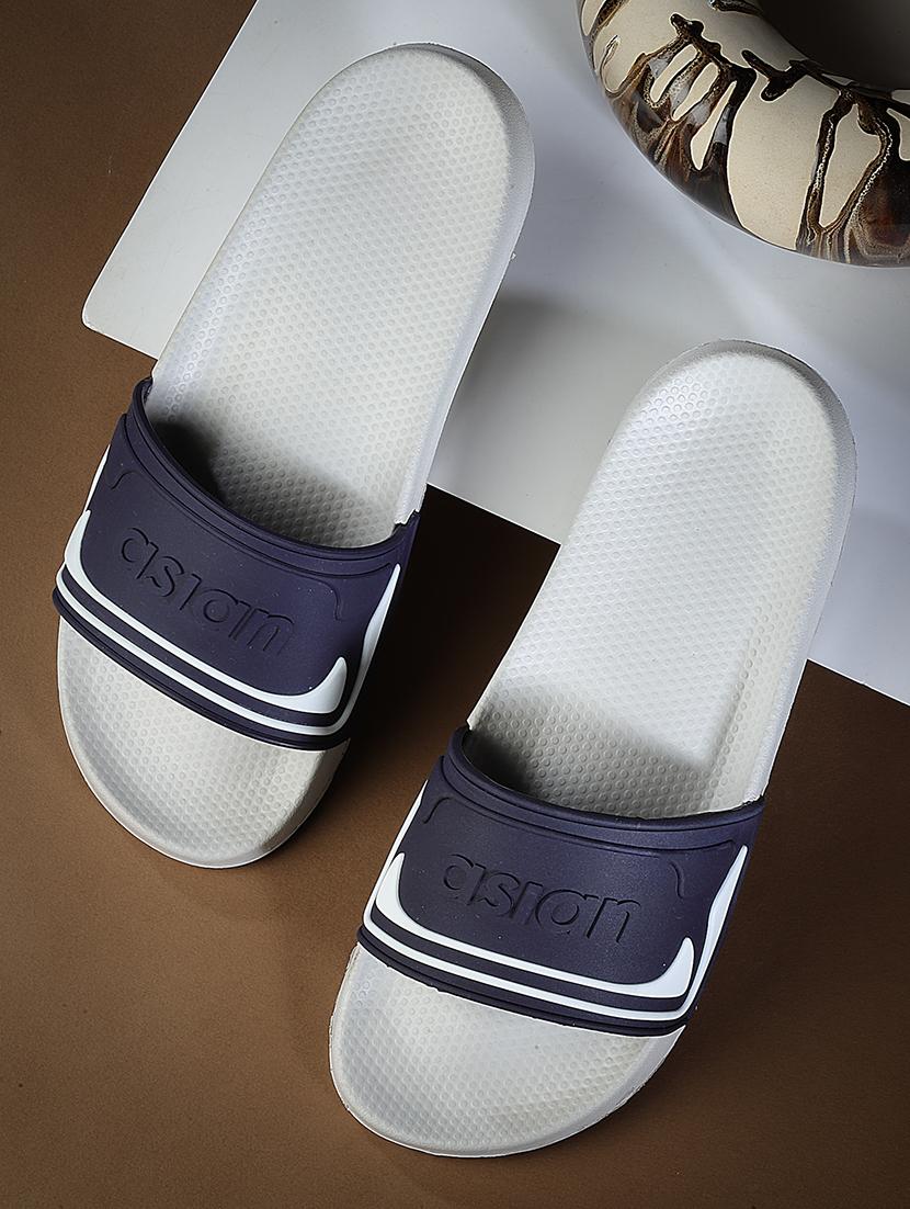 men navy slip on slipper - 21518775 - Zoom Image - 0