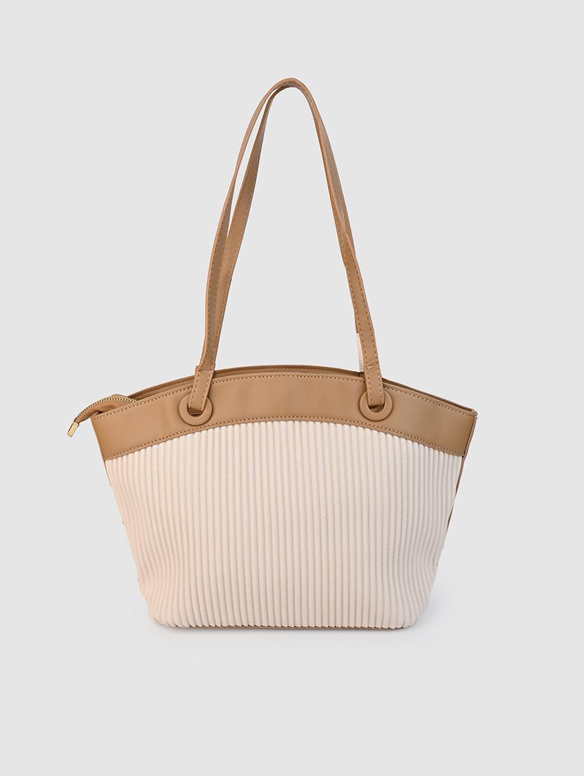 women off white stripes handbag - 21518869 - Standard Image - 2
