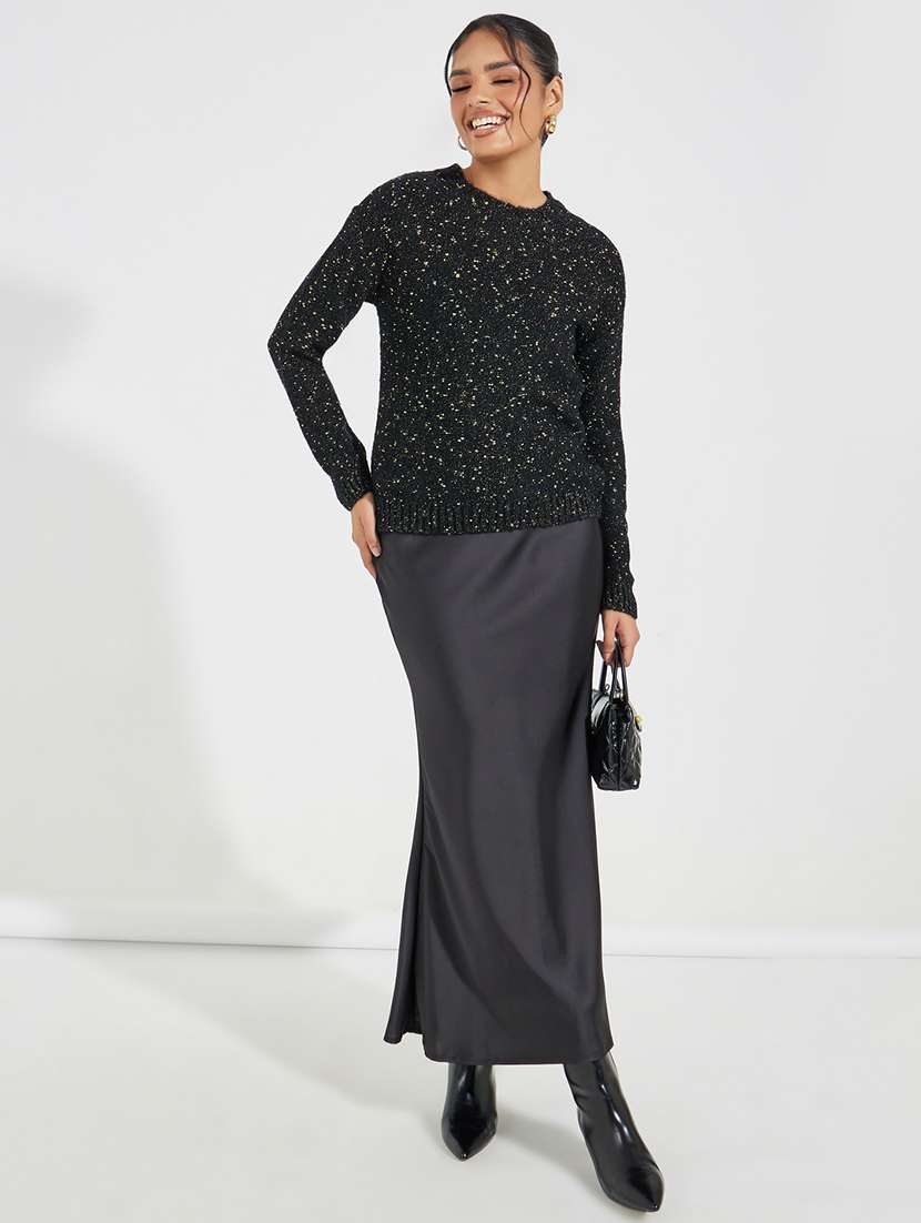 women long sleeve self-designed pullover - 21518892 - Standard Image - 2
