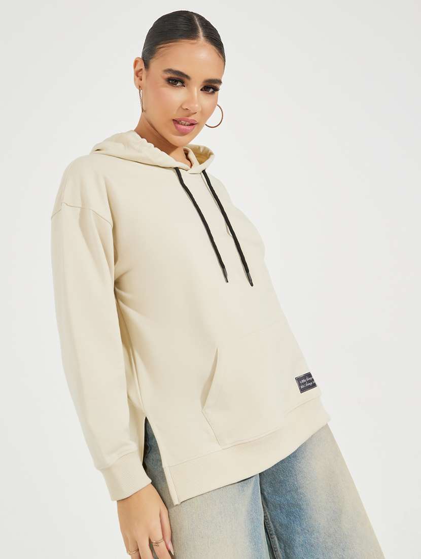 women long sleeves plain sweatshirt