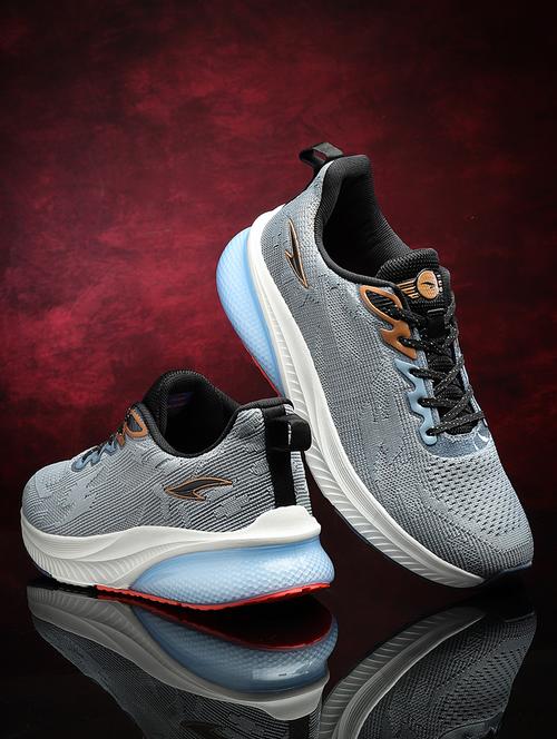 men textured lace up sport shoes - 21518916 - Standard Image - 0