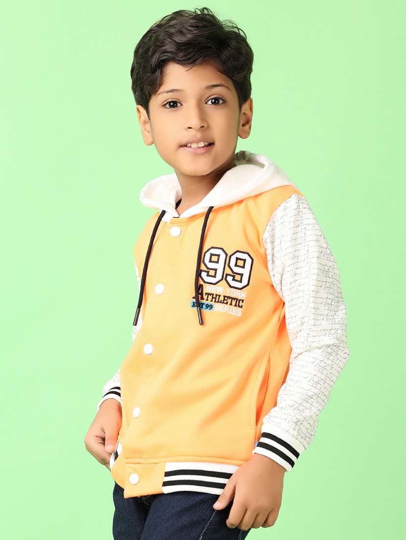 boys color block long sleeve hooded sweatshirt - 21519240 -  Standard Image - 2