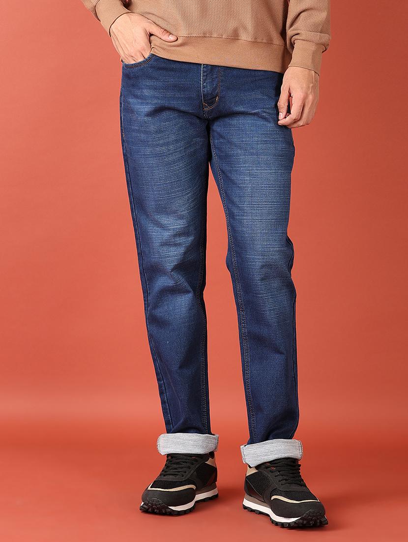 men blue solid jeans - 21519267 - Standard Image - 2