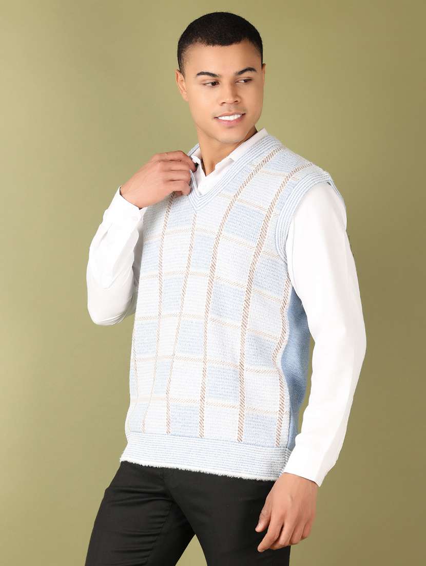 men self design sleeveless pullover - 21519292 -  Standard Image - 2