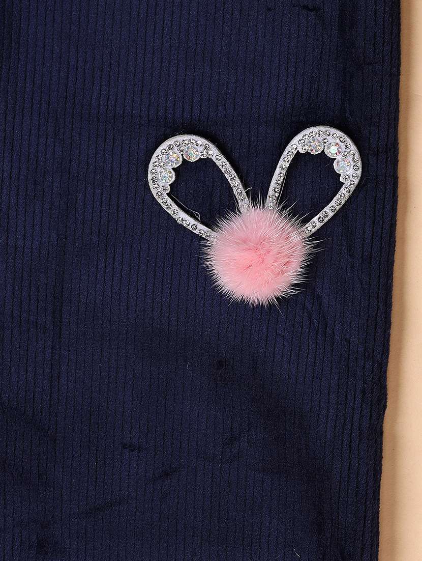 girls navy blue solid pajama - 21519297 -  Standard Image - 2