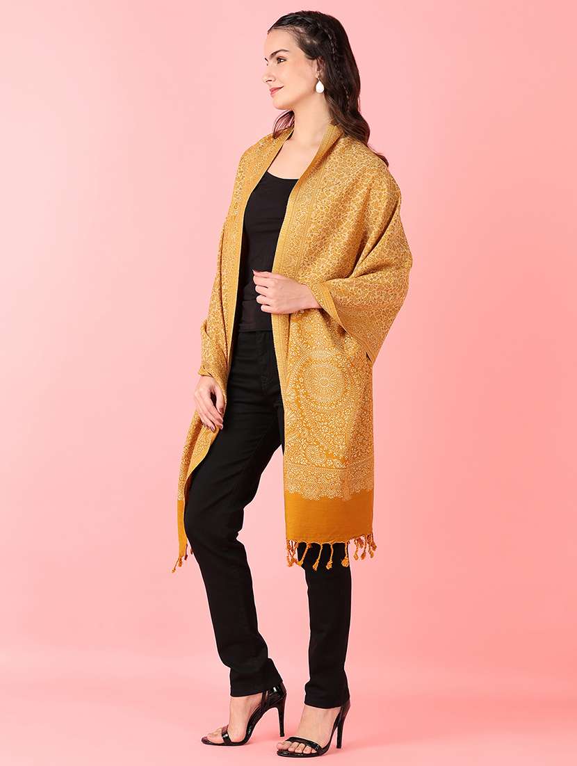 women self design winter stole - 21519301 -  Standard Image - 2