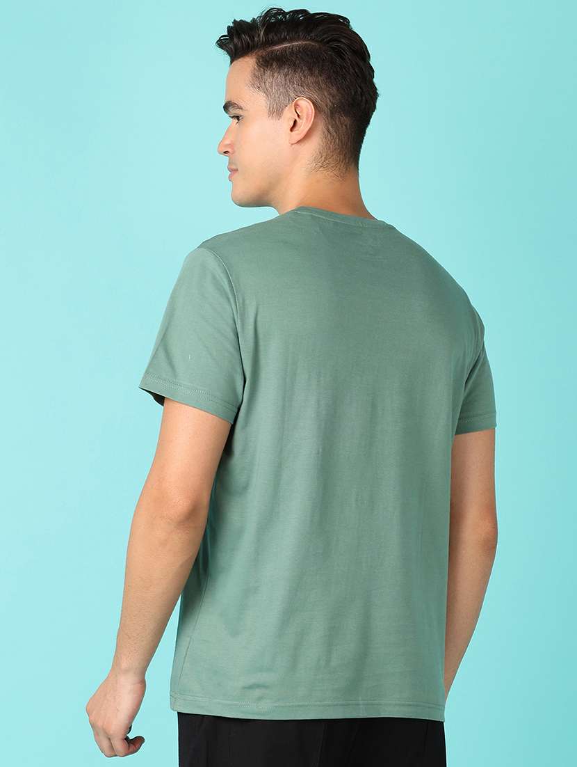 men short sleeves chest print t-shirt - 21519406 - Standard Image - 2