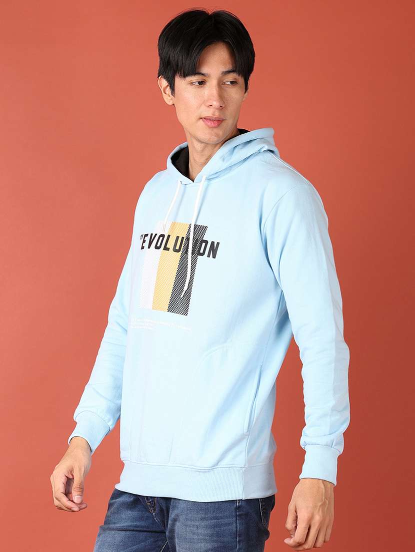 men front print hooded neck sweatshirt - 21519409 -  Standard Image - 2