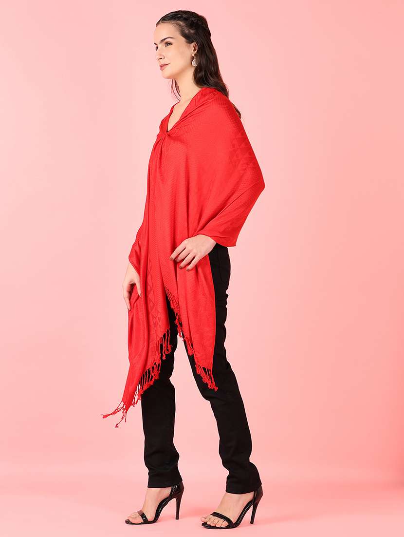 women self design winter stole - 21519451 -  Standard Image - 2