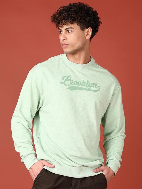 men chest print long sleeve sweatshirt - 21519505 - Standard Image - 0