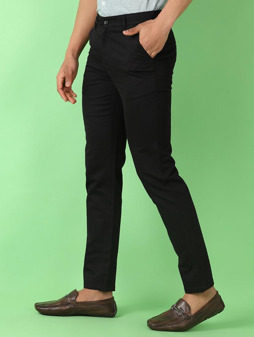 men mid rise solid chinos - 21519589 - Standard Image - 2