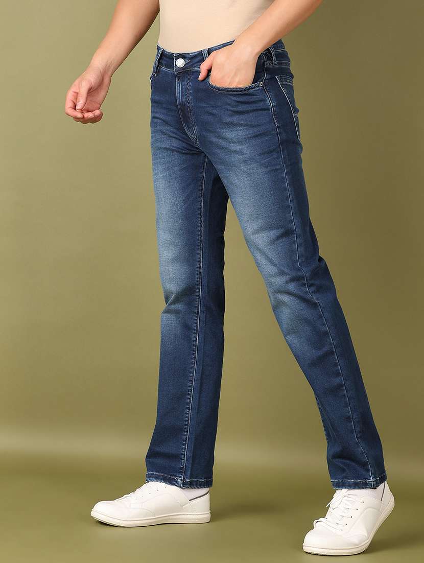 men solid mid rise straight fit jean - 21519664 -  Standard Image - 2