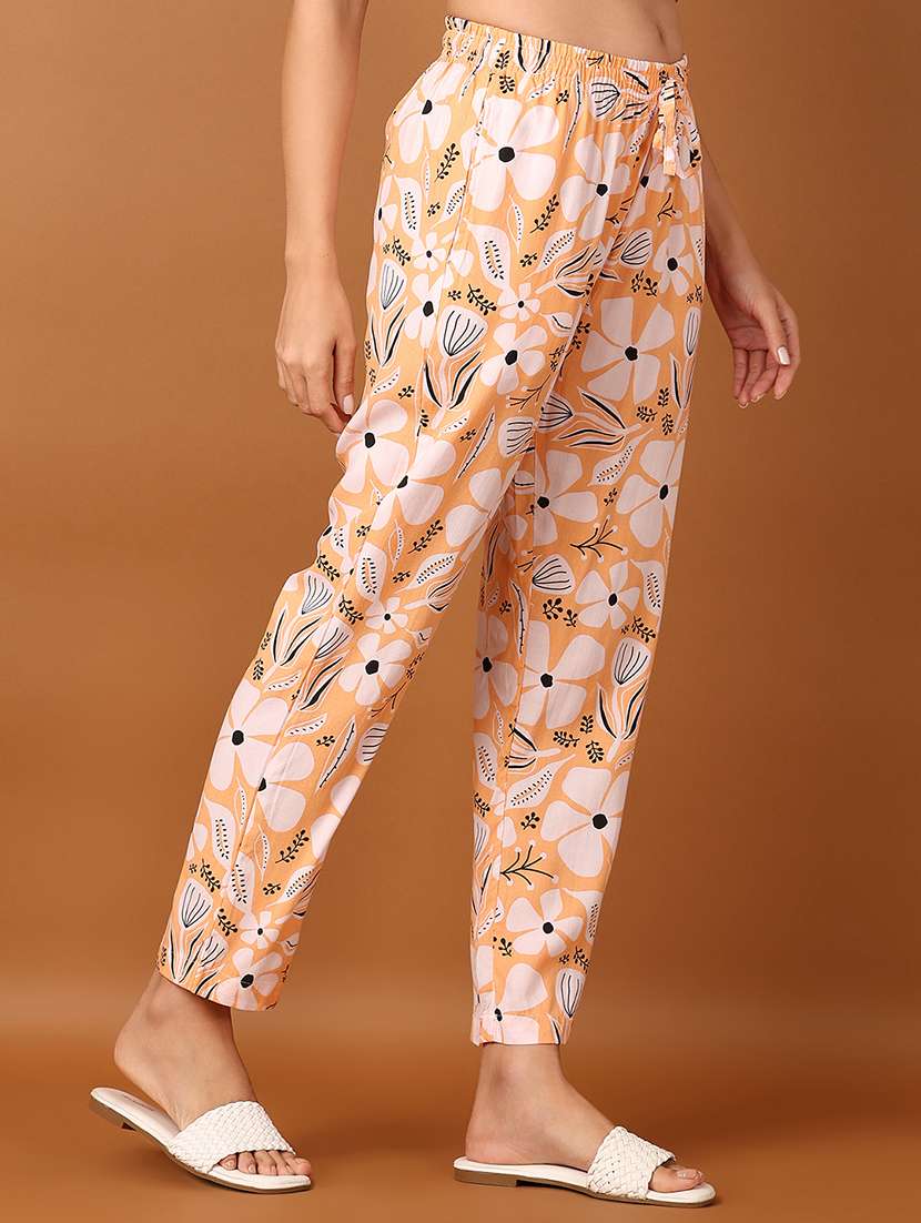 women printed mid rise pajama - 21519761 - Standard Image - 2
