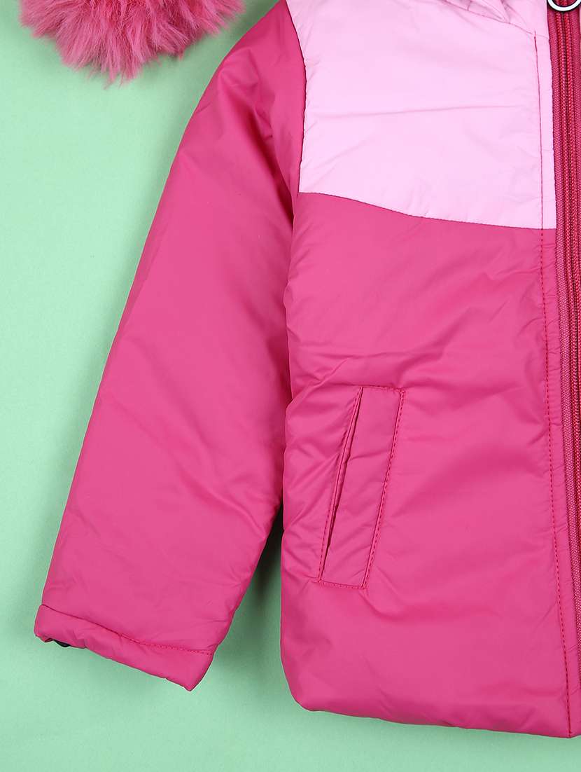 girls long sleeves color block quilted jacket - 21519918 -  Standard Image - 2