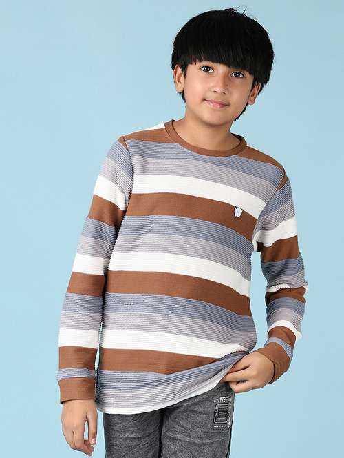 boys self design long sleeve t-shirt