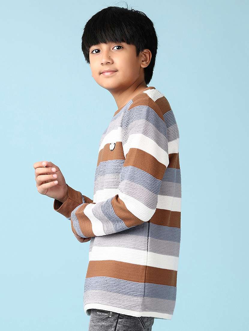 boys self design long sleeve t-shirt - 21519946 - Standard Image - 2