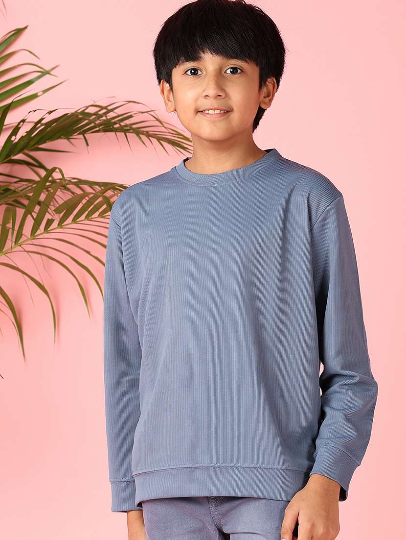 boys long sleeves solid t-shirt