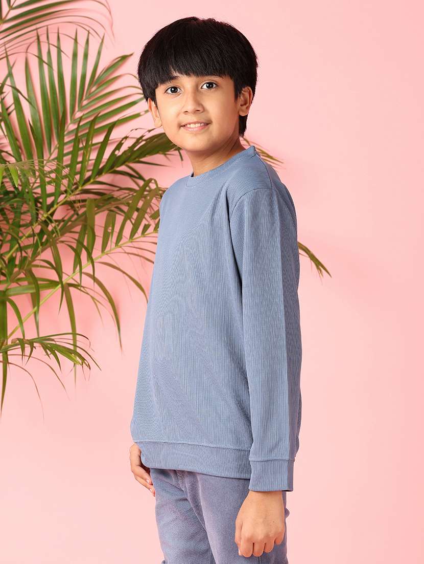 boys long sleeves solid t-shirt - 21520031 -  Standard Image - 2