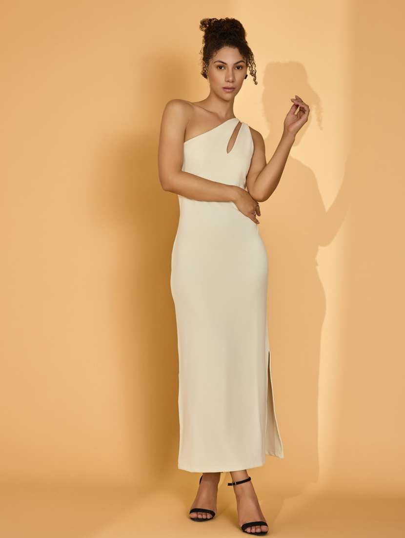 women white cotton blend bodycon dress