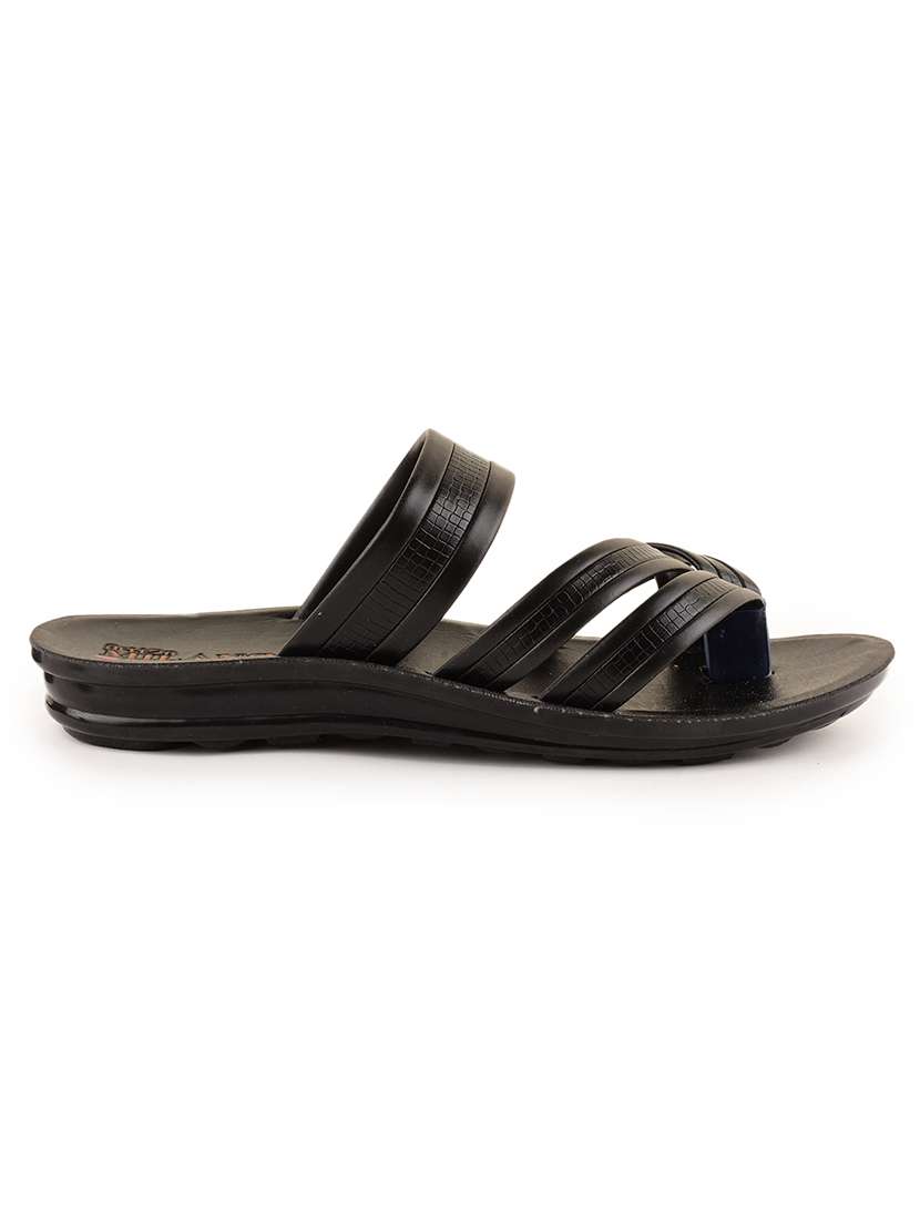 men black slip on sandal - 21520331 -  Standard Image - 2