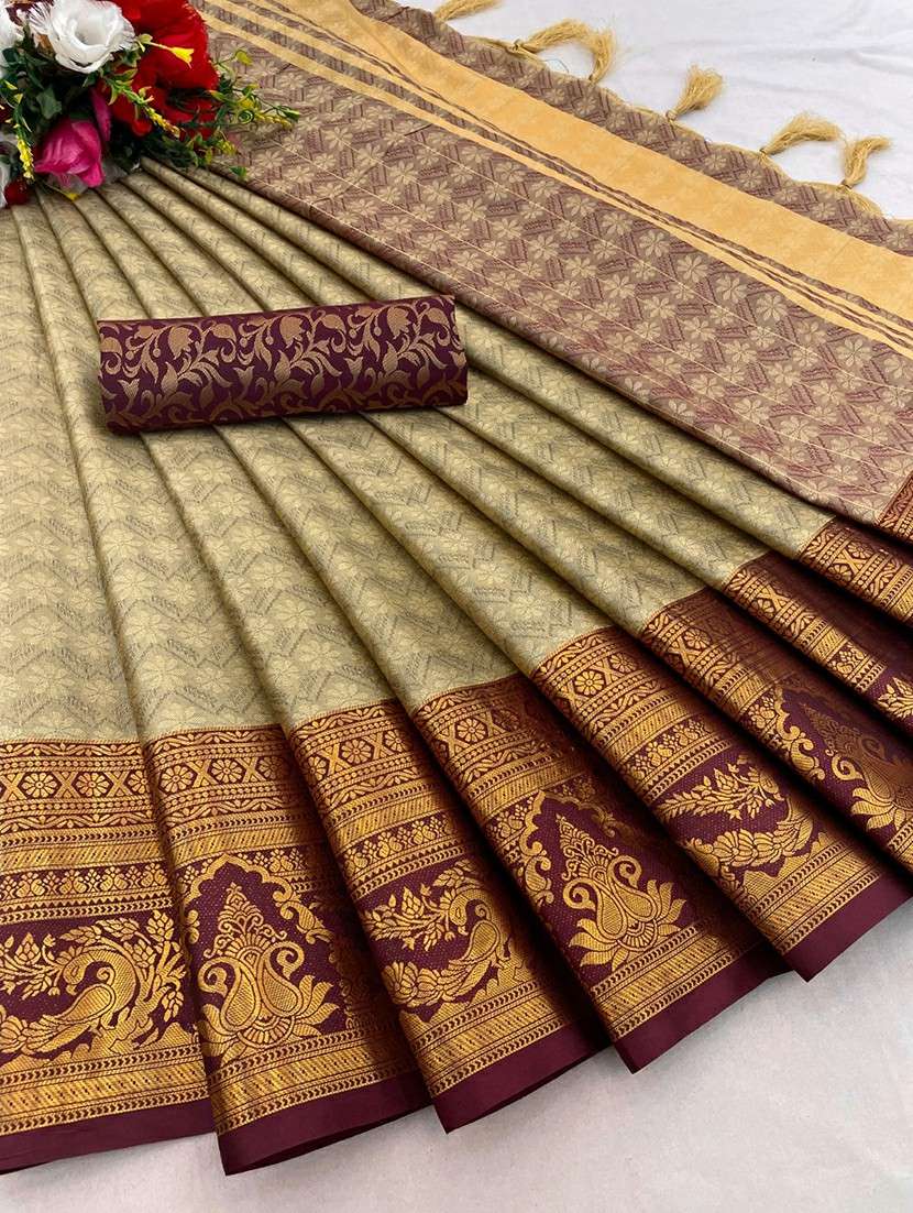 women self design dharmavaram zari bordered saree - 21520561 -  Standard Image - 2