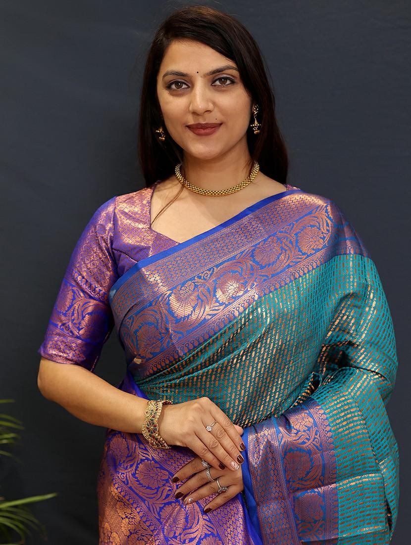women self design banarasi saree - 21520611 - Standard Image - 2