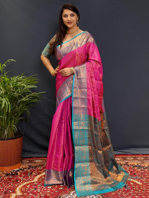 women self design banarasi saree - 21520616 - Standard Image - 0