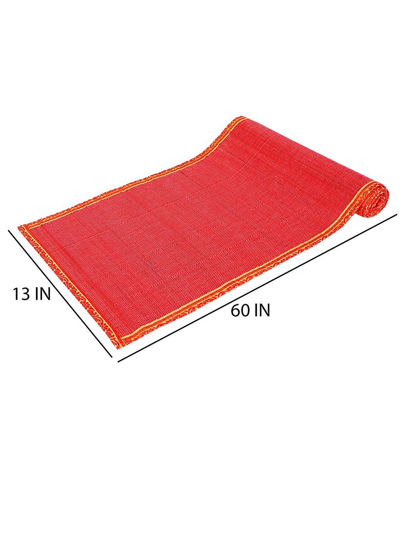 silpakarman bamboo table runner - red ( set of 01) - 21520695 - Standard Image - 2