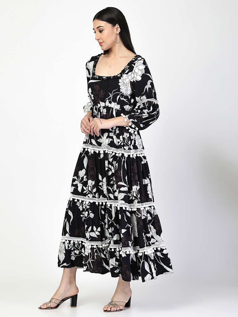 women floral printed tiered maxi dress - 21520722 -  Standard Image - 2