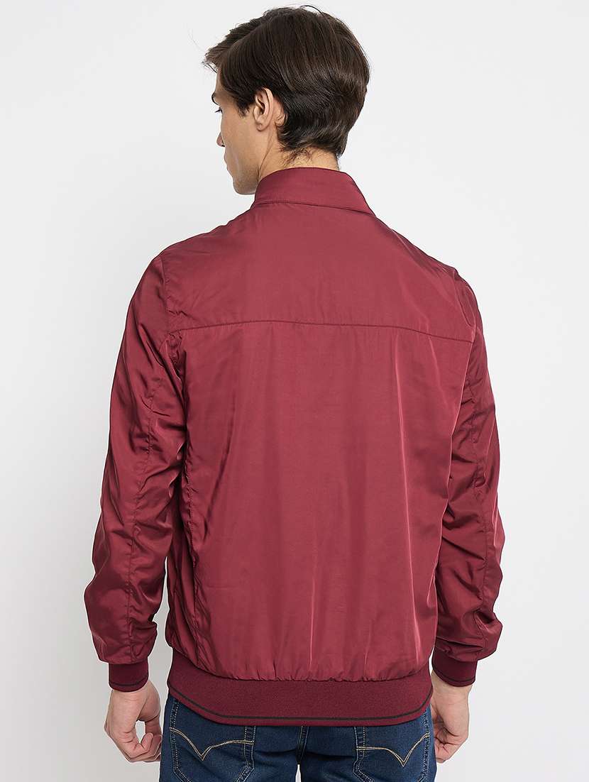 men long sleeve solid bomber jacket - 21520983 -  Standard Image - 7