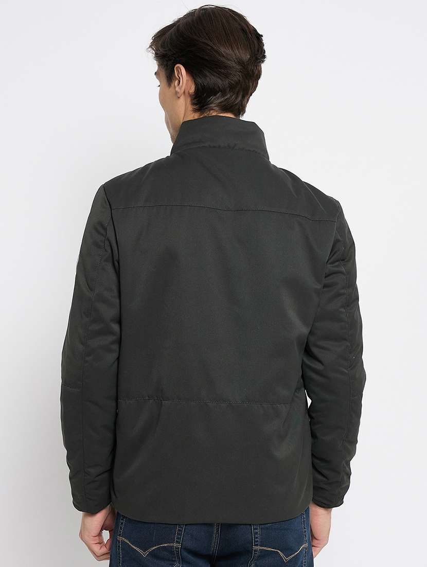 men long sleeve solid bomber jacket - 21521018 -  Standard Image - 2