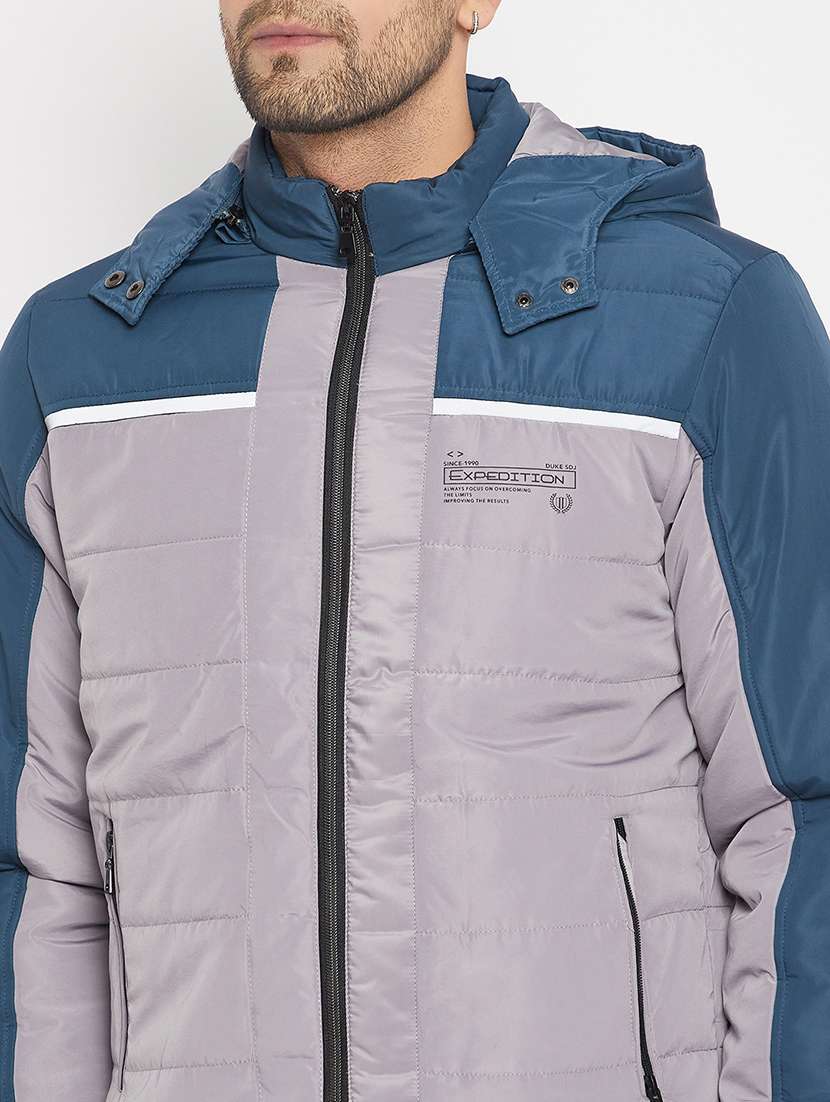 men long sleeve color block quilted jacket - 21521039 -  Standard Image - 7