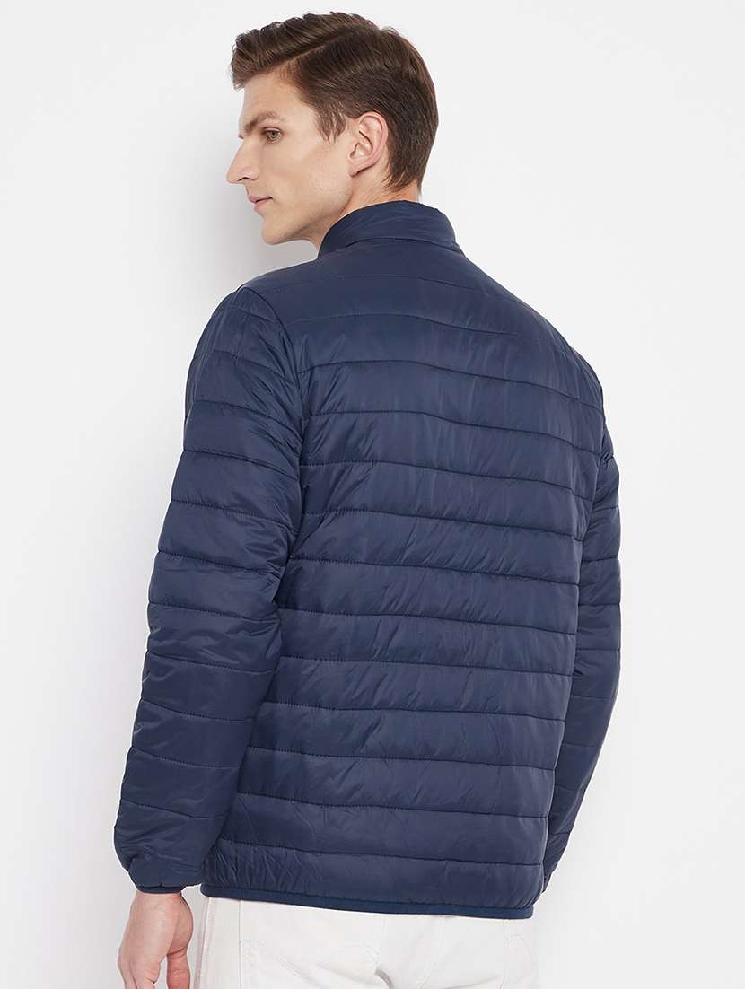 men long sleeve solid quilted jacket - 21521056 -  Standard Image - 2