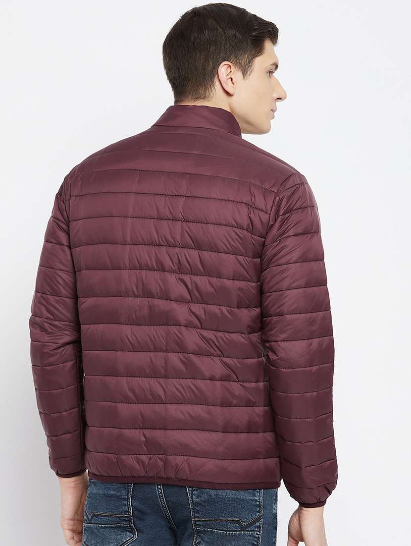 men solid long sleeve quilted jacket - 21521059 -  Standard Image - 2