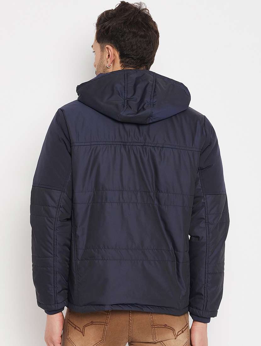 men solid long sleeve bomber jacket - 21521065 - Standard Image - 2