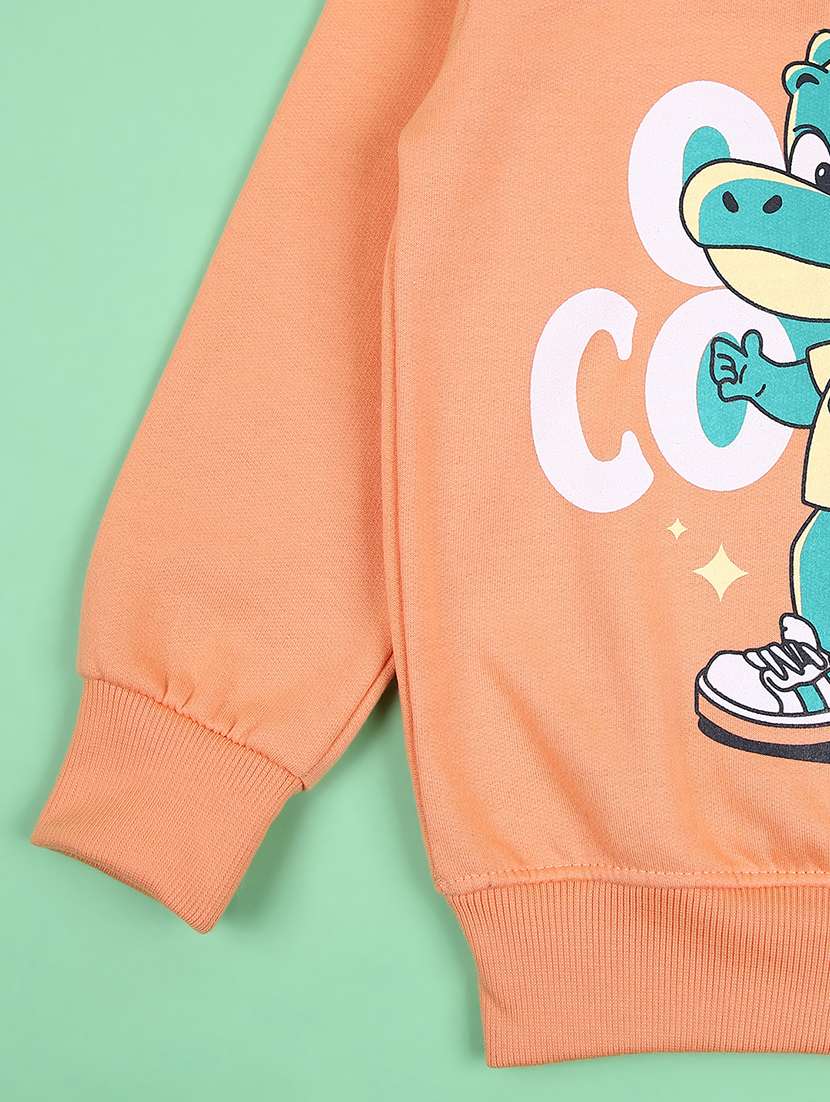 boys front print long sleeve sweatshirt - 21521168 -  Standard Image - 2