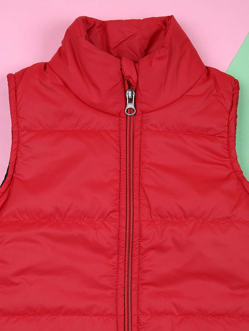 kids sleeveless solid quilted jacket - 21521189 -  Standard Image - 2