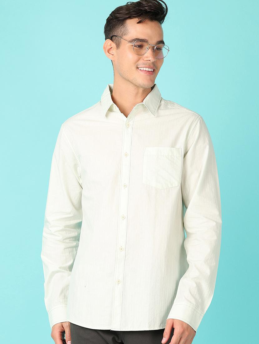 men solid long sleeve casual shirt - 21521194 - Standard Image - 2